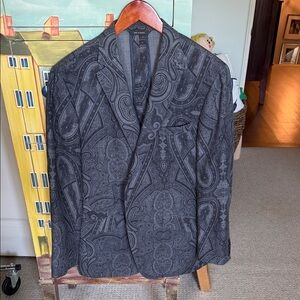 Men's Phineas Cole by Paul Stuart Black Paisley Sport Coat